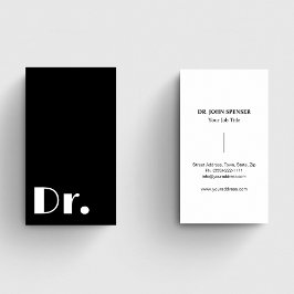 Cartão De Visita Médicos Legais Pretos e Brancos