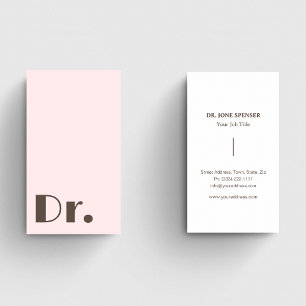 Cartão De Visita Médicos Médicos - Rosas claro de instituições de s