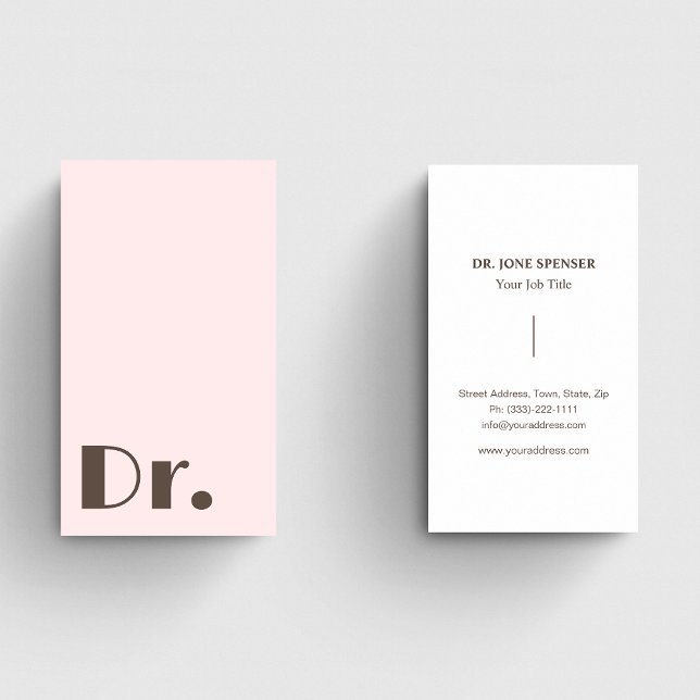 Cartão De Visita Médicos Médicos - Rosas claro de instituições de s (Criador carregado)