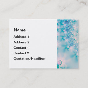 Cartão De Visita Meditação abstrato Art Blue