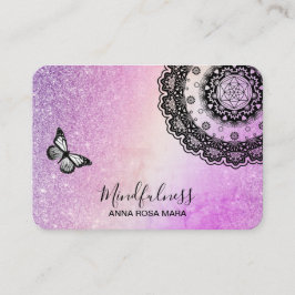 Cartão De Visita *~* Meditação de Largura Borboleta Reiki Mandala