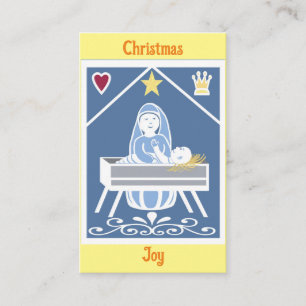 Cartão De Visita Meditação de Natal do Rei dos Reis