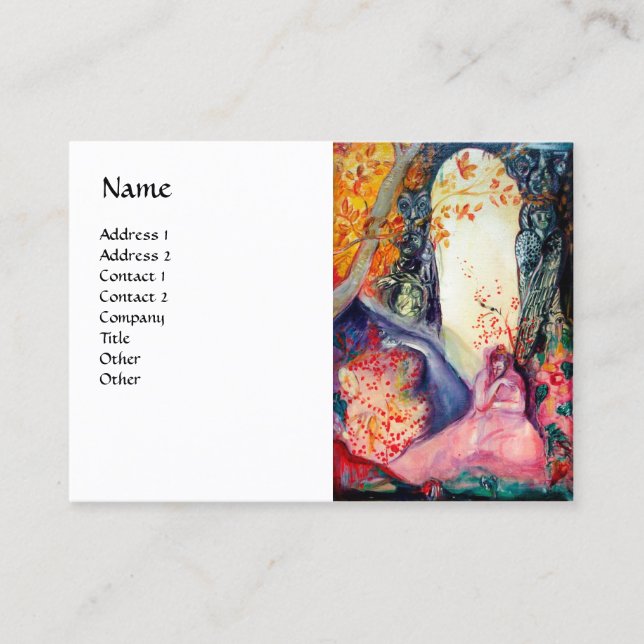 Cartão De Visita Meditação de ouro DREAM Yoga Zen Garden White (Frente)