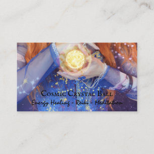 Cartão De Visita Meditação de Reiki Reparação de Energia com Bola d
