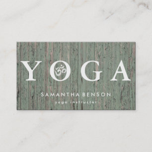 Cartão De Visita Meditação do logotipo elegante Yoga