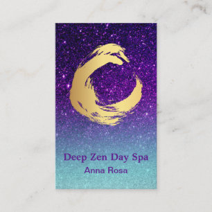Cartão De Visita *~* Meditação Dourada Zen Spiral Reiki