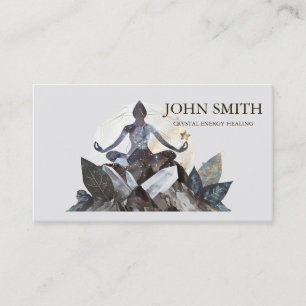 Cartão De Visita Meditação espiritual do Crystal Energy Healer Chak