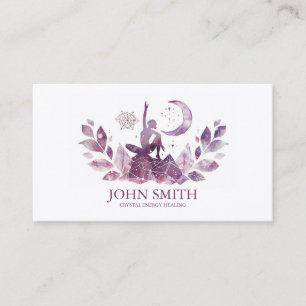 Cartão De Visita Meditação espiritual do Crystal Energy Healer Chak