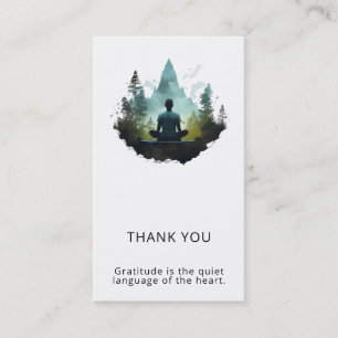 Cartão De Visita Meditação na Floresta Santuário Florestal