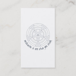 Cartão De Visita Meditação Não É O Que Você Acha