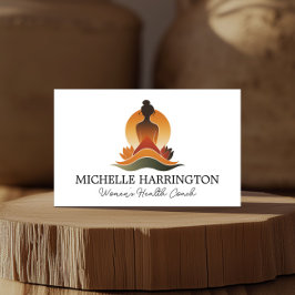 Cartão De Visita Meditativa Retromoderna Grace Yoga, treinadora de
