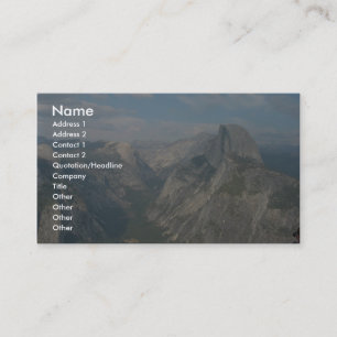 Cartão De Visita Meia abóbada no parque nacional de Yosemite (como