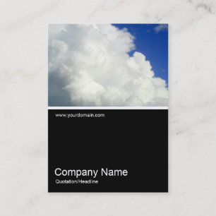 Cartão De Visita Meia &Foto 0111 - Nuvens Cumulosas