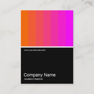 Cartão De Visita Meia foto 0119 - Laranja a magenta