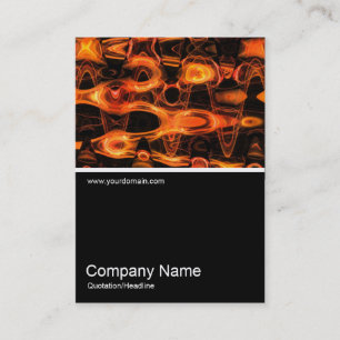 Cartão De Visita Meia Foto 0196 - Abstrato Flame