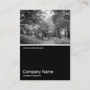 Cartão De Visita Meia &Foto 0223 - Caminho Cíclico B&W