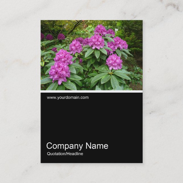 Cartão De Visita Meia &Foto 026 - Rhododendrons (Frente)