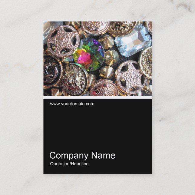 Cartão De Visita Meia &Foto 0372 - Flea Market Bling (Frente)