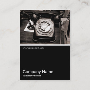 Cartão De Visita Meia &Foto 041 - Telefone antigo