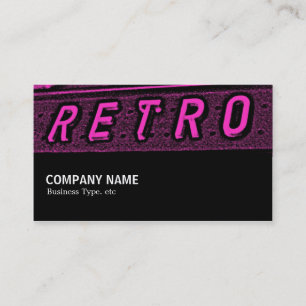 Cartão De Visita Meio caminho 090 - Retro é magenta