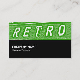 Cartão De Visita Meio caminho 093 - Retro é Verde 02