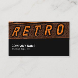 Cartão De Visita Meio caminho 095 - Retro é Orange 02