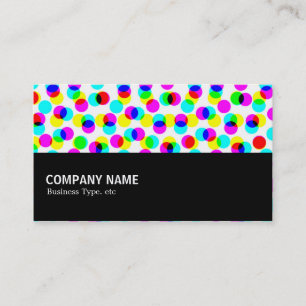Cartão De Visita Meio caminho - Padrão de Meio-tom de Cor