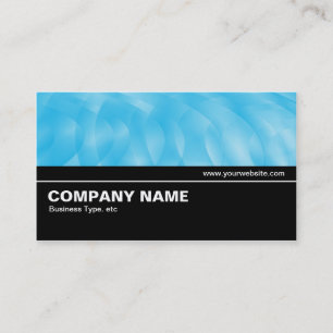 Cartão De Visita Meio caminho V2 017 - Curvas Azuis