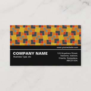 Cartão De Visita Meio caminho V3 017 - Padrão Geométrico 03