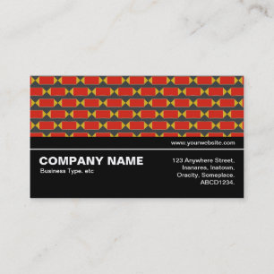 Cartão De Visita Meio caminho V3 026 - Padrão Geométrico 012