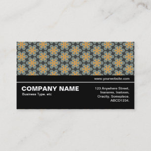 Cartão De Visita Meio caminho V3 030 - Padrão Geométrico 016