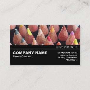 Cartão De Visita Meio caminho V3 08 - Lápis de cores