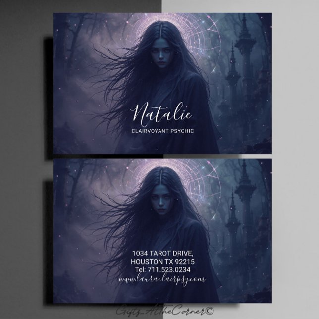 Cartão De Visita Meio Psicológico Clairvoyant (Criador carregado)