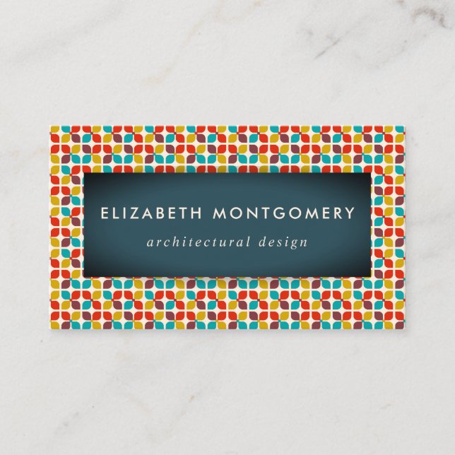 Cartão De Visita Meio século Modern (Frente)