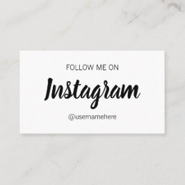 Cartão De Visita Meios sociais minimalistas modernos simples