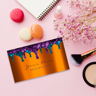 Cartão De Visita Mel de bronze violeta da depilação de Epilation 