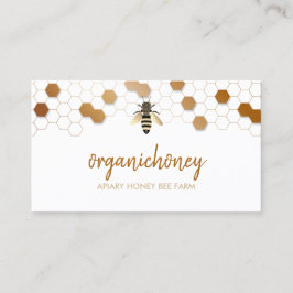 Cartão De Visita Mel Pura Raw Abelha Apiária