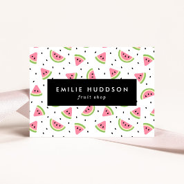 Cartão De Visita Melancias cor-de-rosa, Sementes de Melancia, Compr