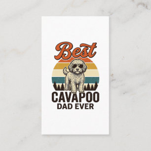 Cartão De Visita Melhor Design de Camisa de Cachorro Vintage para P