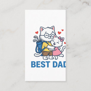 Cartão De Visita Melhor Design de Vetor Fofo de Abraço de Gato de G