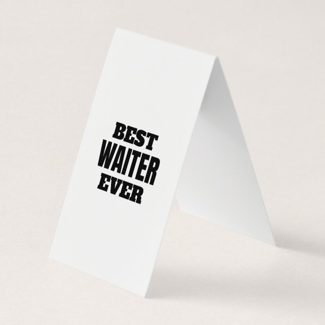 Cartão De Visita melhor garçom de sempre (Verso)