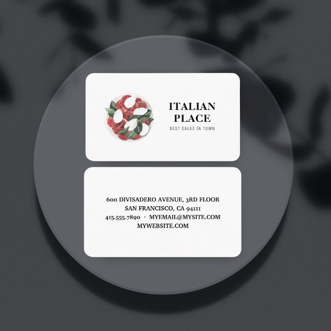 Cartão De Visita Melhor Salada Moderna Em Profissional Urbano (Criador carregado)