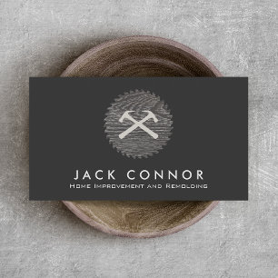 Cartão De Visita Melhoramento da Casa de Carpintaria de Martelo e V