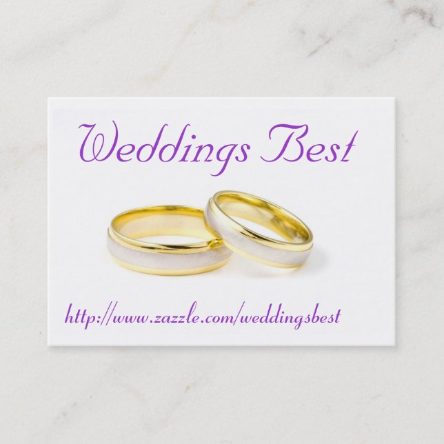 Cartão De Visita Melhores Casamentos (Frente)