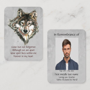Cartão De Visita Memória Pocket Keepsasael para os Fãs do Lobo