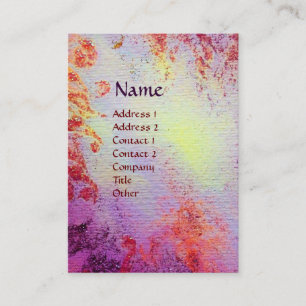 Cartão De Visita MEMÓRIAS DE TOSCANA MONOGRAMA roxo azul branco ver