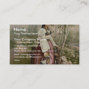 Cartão De Visita Menina de Sarajevo, Bósnia, Austro-Hungria P