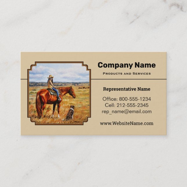 Cartão De Visita Menina de vaca no Bovinos (Frente)