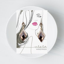 Menina Negra Simples Desenhando Joia da Trendy