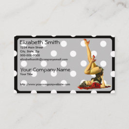 Cartão De Visita Menina retro V4 do Pinup